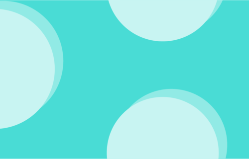 3 turquoise circles graphic